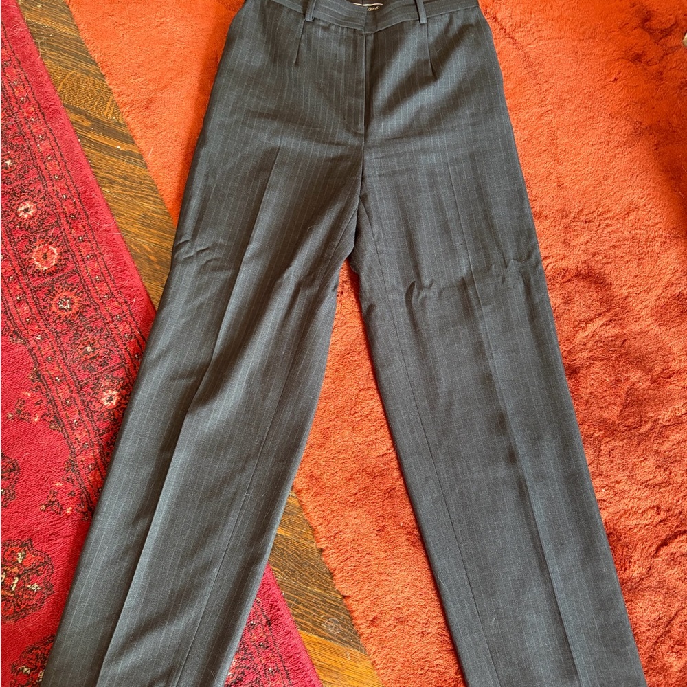 Calvin Klein Charcoal Pinstripe Trousers